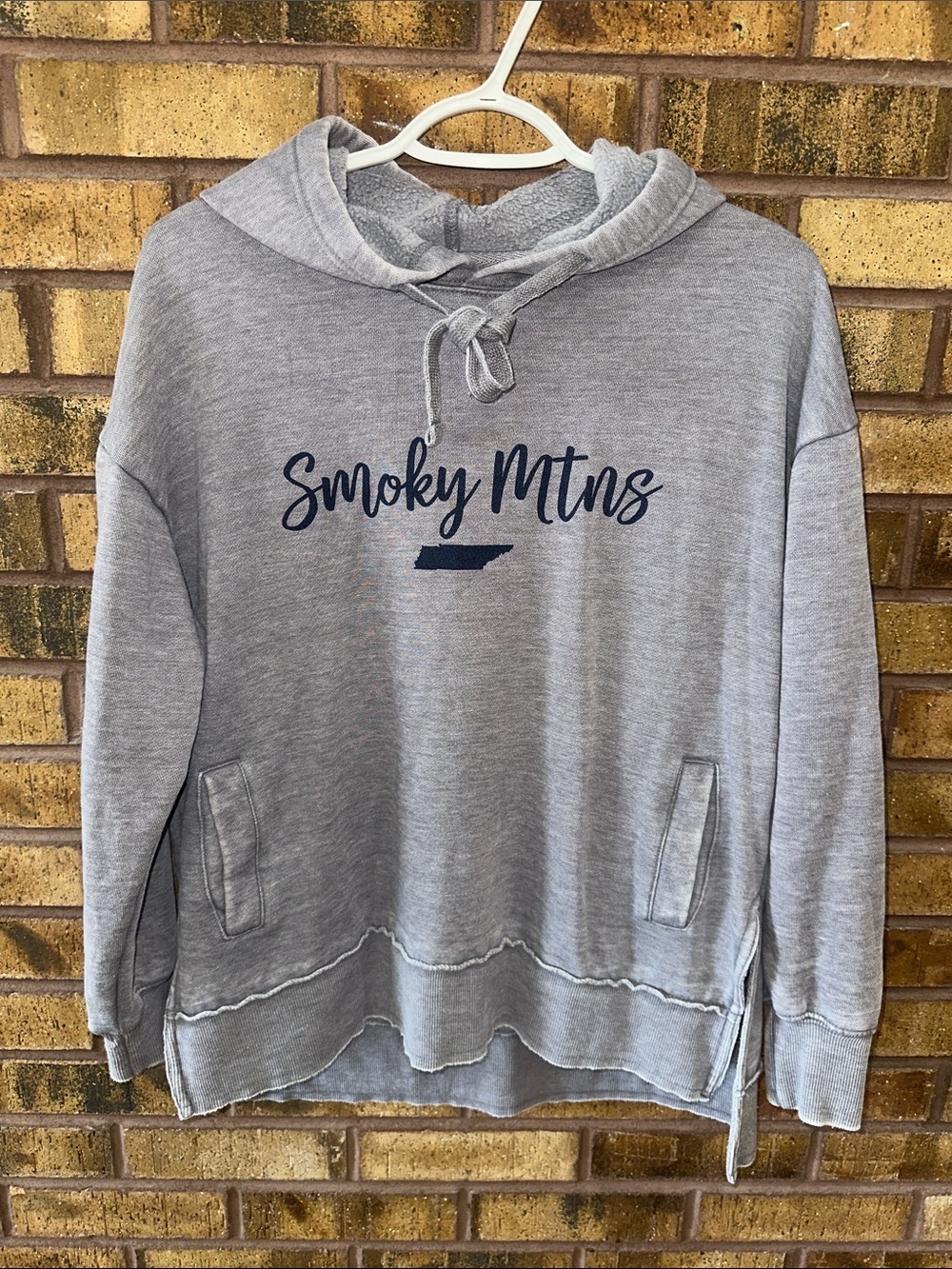 Smoky Mtns Gray Pullover Hoodie